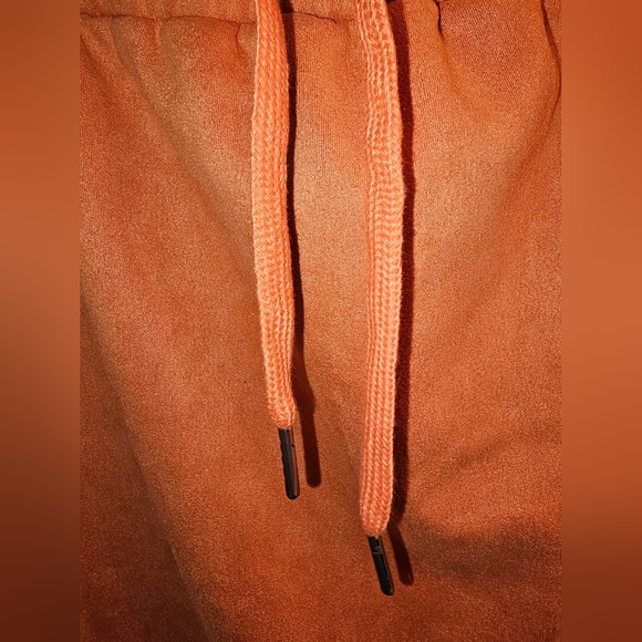 NWOT Faux Suede Co-Ord Crop Top Split Skirt Set Large - Picture 7 of 9